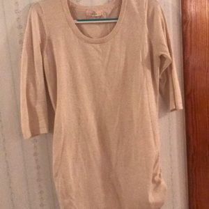 Cream colored tunic top